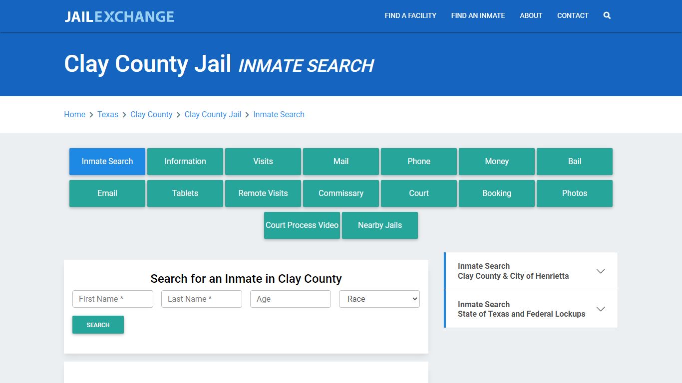 Clay County Jail, TX Inmate Search: Roster & Mugshots